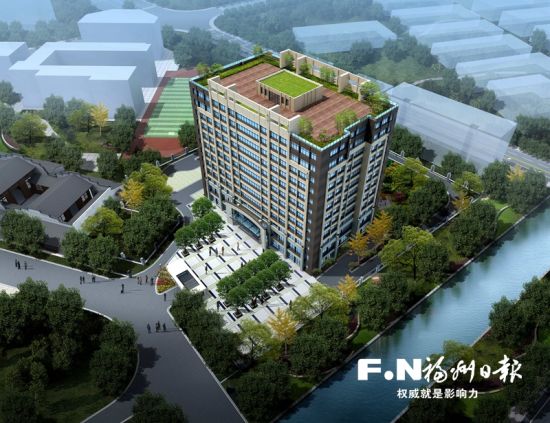 奥体颐养中心效果图。 奥体颐养中心效果图。